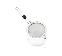 Leifheit Passoire de Cuisine ProLine, ø 7,5 cm, Passoire Fine en Acier Inoxydable, Écumoire INOX avec œillet de Suspension et Manche avec empiècement pour Le Pouce