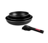 Sitram Poêles Agile – Lot de 3 (20/24/28 cm) aluminium anti-adhérent sans PFOA, induction
