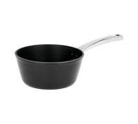 Sitram 713159 Casserole ART DE LA CUISSON en Aluminium Forgé Ø 18 cm H 8 cm - tous feux dont induction - Manche ergonomique Inox Riveté - Revêtement noir anti-adhérent sans PFOA