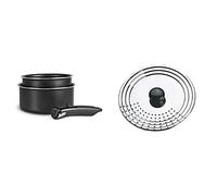SITRAM - 713285, Set de 2 casseroles Ø16 et 20cm en aluminium anti-adhérent avec poignée amovible - Tous feux DONT induction & Couvercle, Argent