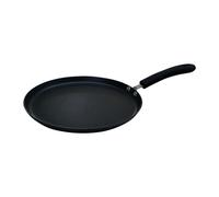 Sitram 714599 Crépière Aluminium pressé Noir Ø 28 cm - Revêtement anti-adhésif Whitford Xylan 2 couches sans PFOA - manche thermorésistant soft touch - Tous feux sauf induction