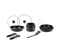 SITRAM 714946 - Batterie de cuisine 15 pièces - Gamme Sitramovible - Black Pepper - Compatible avec tous les types de plaques de cuisson, y compris à induction