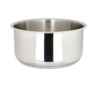 Sitram 715013 Casserole Inox amovible Gamme SITRAMOVIBLE ARPEGE Ø 18 cm H 9 cm - Avec marquage litres - Tous feux dont induction - vendu sans le manche