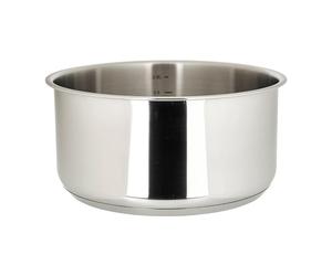 Sitram 715014 Casserole Inox amovible Gamme SITRAMOVIBLE ARPEGE Ø 20 cm H 10 cm - Avec marquage litres - Tous feux dont induction - vendu sans le manche