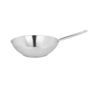 Sitram 717097 Wok Inox Triply Endurance Ø28 cm - 100% Acier Inoxydable Sans PFAS ni Revêtement - Fond 3 Couches Aluminium/Inox - Tous Feux dont Induction - Compatible Four 210°C