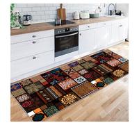 Siunwdiy Bohème Tapis Couloir Long 40X120CM Antiderapant Chemin Multicolore Tapis de Cuisine Devant Evier au Metre Lavable Doux Polyester Tapis D'EntréE Interieur Absorbant，Personnalisable