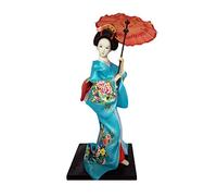 Siunwdiy Kimono Geisha Doll Ornements, Artisanat Statuettes, Japonais Résine Creative Folk Ethnique Figurine Cadeau pour Magasin Home Jardinage Chambre Bureau,#017,30cm