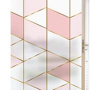 Siunwdiy Papier vitrail Couleur, Film De Fenêtre Rose,Film de Vitre Auto-adhésif Electrostatique, Film Occultant Fenêtre,Protége Intimité pour Bureau Maison Window Film,b,60x300cm(24x118)