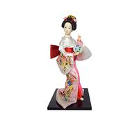 Siunwdiy Poupée Japonaise de Geisha Ornements Artisanat Japonais Statuettes Résine Creative Folk Ethnique Figurine Cadeau pour Magasin Home Jardinage Chambre Bureau,M,12" (30cm)