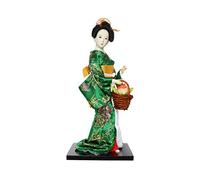 Siunwdiy Poupée Japonaise de Geisha Ornements Artisanat Japonais Statuettes Résine Creative Folk Ethnique Figurine Cadeau pour Magasin Home Jardinage Chambre Bureau,T,12" (30cm)