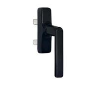 Sivenci - Poignée de Fenêtre Crémone en Aluminium Noir | Ouverture Intérieure Guache | Pour Fenêtre et Porte-Fenêtre Battante à Gorge Européenne | Crémone série européenne | Design Moderne