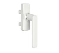 Sivenci - Poignée de Fenêtre Crémone en Aluminium | Ouverture Intérieure | Pour Fenêtre et Porte-Fenêtre Battante à Gorge Européenne | Crémone série européenne | Design Moderne (Blanc, Droite)