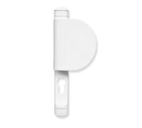 Sivenci Poignée de porte extérieure et intérieure avec bouchon, poignée noire de porte en aluminium, poignée fixe de rechange universelle (blanc, droite)