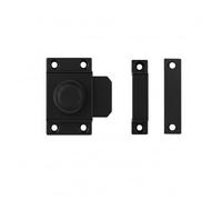 Sivenci - Verrou à Molette Rotative en Aluminium | Loquet de Sûreté à Bouton Tournant pour Portes et Fenêtres | Serrure Manuelle Design Moderne et Résistante | Noir