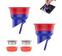 SIXHAOBU 2 Pcs Clapet Anti-Mauvaise Odeur Filtre Douche, 35-52mm Bouchon Anti Odeur Douche Siphon de Sol de Salle de Bain, Bonde Douche Étanche pour Une Douche sans Relents