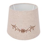 SIXRUN Abat-jour de Lampe de Table, 8,5 Pouces, Tissu de Lin, Compatible | Anneau adaptateur intérieur amovible, diffusion de lumière douce pour la lecture au chevet, la table de nuit et