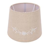 SIXRUN Abat-jour de Lampe de Table, 8,5 Pouces, Tissu de Lin, Compatible | Anneau adaptateur intérieur amovible, diffusion de lumière douce pour la lecture au chevet, la table de nuit et