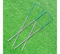 SIXRUN Agrafes en U Galvanisées pour la Fixation du Gazon Artificiel et du Filet Pare-Soleil, en Acier Durable, 15cm/5,9 Pouces, 100 Pièces