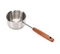 SIXRUN Beurrier Inox Double Bec Verseur 10 Cm | Double bec verseur précis, Acier inoxydable 304, Manche hêtre isolant