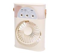 SIXRUN Climatiseur Portable Ventilateur, Ventilateur Personnel Silencieux avec Batterie 4000mAh 3 Vitesses Minuterie Poignée USB C pour Maison Bureau Voyage