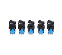 SIXRUN Commutateur Rotatif, Bouton 2 Positions à Verrouillage Automatique | 25 pièces, matériau ABS, fonctionnement stable, applications flexibles