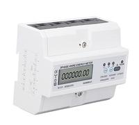 SIXRUN Compteur D'énergie électronique, IP65 étanche triphasé 4 Fils | Écran LCD, télécommande, haute précision, protection contre les surintensités, montage sur rail DIN