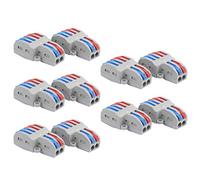 SIXRUN Connecteurs de Fils à écrou à Levier, Bornier Compact SPL 32A 250V | Laiton PC Ignifuge, Connexion Rapide sans Outils, 2-6 Ports 0,08-4 mm², pour le Contrôle du Moteur des Appareils Ménagers
