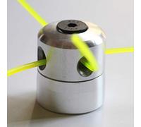 SIXRUN Ensemble de Bobines de Tête de -Bordure en Aluminium, Diamètre 4,5 Cm 4 Cm avec Faible Vibration, Petite Conception Légère pour Tondeuse à Gazon, Agricole et Espaces Verts (Silver)