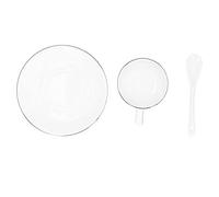 SIXRUN Ensemble de Tasses à café en Porcelaine Blanche, 4 Pièces, élégantes, pour la Cuisine de la Maison, avec Soucoupes et Cuillères
