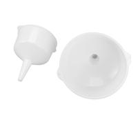 SIXRUN Ensemble D'entonnoirs de Cuisine Polyvalents à Large Bouche pour le Remplissage de Liquides et de Poudres dans le Garage et le Laboratoire, Plastique PP Blanc 2L 4L