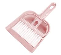 SIXRUN Ensemble Pelle à Poussière et Brosse à Main, Mini Balai et Pelle à Poussière en PP avec Poils élastiques, Compact et Portable, Nettoyage de 50 G pour Bureau, Table, Sol, Voiture, Litière pour