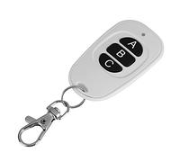 SIXRUN EV1527 Télécommande sans Fil 433MHz, Émetteur RF 1 2 3 4 Canaux avec Portée de 100m Batterie Intégrée pour Porte de Garage Portail (3 Gang)