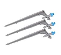 SIXRUN Goutteur d'irrigation Émetteurs d'irrigation Goutte à Goutte en ABS, Paquet de 20 Pulvérisateurs de Brume Réglables 33 à 55 L par Heure 1 4 Tubes avec Insert de Sol pour Arbres Fruitiers,