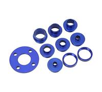 SIXRUN Guide de Routeur Gabarit Douille Ensemble, 10 Pièces | Matériau en alliage d\'aluminium, haute résistance, compatible avec divers routeurs