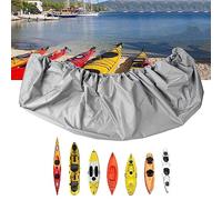 SIXRUN Housse de Kayak Imperméable en Tissu Oxford pour Kayak de 2,1 à 2,5 M - Protection Solaire UV50 + - Protection contre la Poussière - Housse de Pluie pour le Stockage en Extérieur et (5,1-,