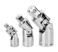 SIXRUN Jeu de Joints Universels, 1/4in 3/8in 1/2in Chrome Vanadium | Conception durable et résistante à l\'usure, paroi intérieure lisse, adaptée aux réparations automobiles