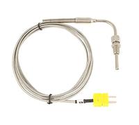 SIXRUN K Type EGT Thermocouple, Sonde de Température des Gaz D'Échappement à Pointe Exposée pour Réponse Rapide, Compatible avec les Contrôleurs de Température, Plage de Mesure de 0 à