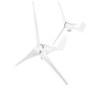 SIXRUN Kit de Petit Générateur éolien 1200W avec 3 Pales pour Alimentation électrique Efficace de Charge Domestique Marine (White)