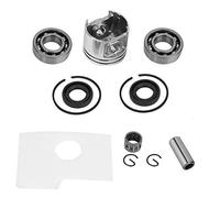 SIXRUN Kit de Piston en Aluminium Piston de Scie à Chaîne 3,8 X 3,8 X,1 Cm Pièces de Rechange pour MS180 MS 180 018 Installation Facile Ajustement Précis pour la Réparation et l'entretien de la