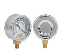 SIXRUN Manomètre Précis pour Mesurer le Vide 0-14 Psi, Acier Inoxydable Durable pour Usage Domestique et Industriel, Connecteur NPT 1/8" 1 unité