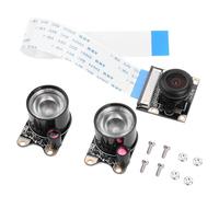 SIXRUN Module de Caméra, Objectif Réglable 500 MP avec Lumière de Remplissage, Objectif Fisheye Grand Angle 160 Degrés pour la sécurité de la Maison, 3 2 B+