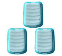 SIXRUN Moule à Saucisses en Silicone, 6 Fois testé à L'air Chaud Résistant au Lave-vaisselle pour Aliments pour Bébés Repas Fitness avec Démoulage Facile Gain de Place (3PCS)
