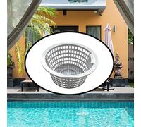 SIXRUN Panier D'écumoire de Piscine Hors Sol en Plastique de Remplacement, Largeur Supérieure de 4,875 Pouces, Convient à la Plupart des Piscines avec Résine Plastique Durable pour Une (Grey)
