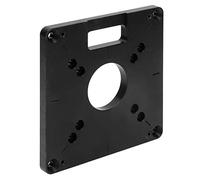 SIXRUN Plaque de Base de Routeur en Alliage D'aluminium Durable, Planche à Rabat de Fraisage pour Machines à Tailler le Bois 120x120mm 1 Pièce