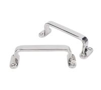 SIXRUN Poignée de Maintien de Bateau en Acier Inoxydable, Poignée de Porte Marine 316 Polie Miroir, Main Courante de 150 X 45 Mm avec Bords Lisses pour Bateaux, Yachts, Camping-car, Salle de Bain,
