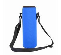 SIXRUN Porte-Bouteille d'eau pour Sports de Plein Air, Manchon en Néoprène Souple, Sangle Réglable pour la Randonnée et Les Activités de Gymnastique (Blue)