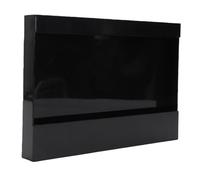 SIXRUN Porte-gobelets en Plastique Mural, Organiseur de Porte-armoire avec 4 Bandes Adhésives Fortes, pour Rangement sur Plan de Travail de Cuisine (BLACK)