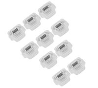 SIXRUN Porte Grommets 10-Pack, Plastique Translucide | Clips de remplacement pour E46 E90 E91 E92 E93, fixations de panneaux intérieurs, ajustement précis, réparation