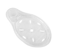 SIXRUN Porte-Savon Rond en Acrylique avec Trou D'écoulement, Gain de Place,