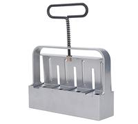SIXRUN Presse à Blocs de Terre Manuelle, Conception Ergonomique et Durable | Matériau en acier inoxydable, outil permettant d\'économiser du travail pour les semis, prise confortable, alternative